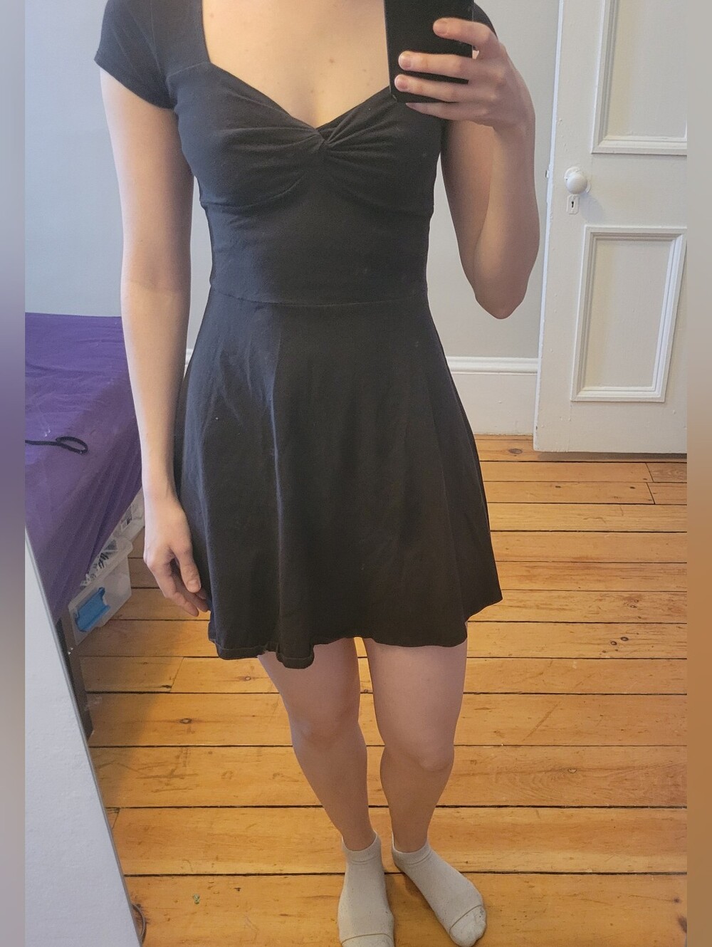 Black Sweetheart Mini Dress 2016 Hollister Size XS - Excellent Condition